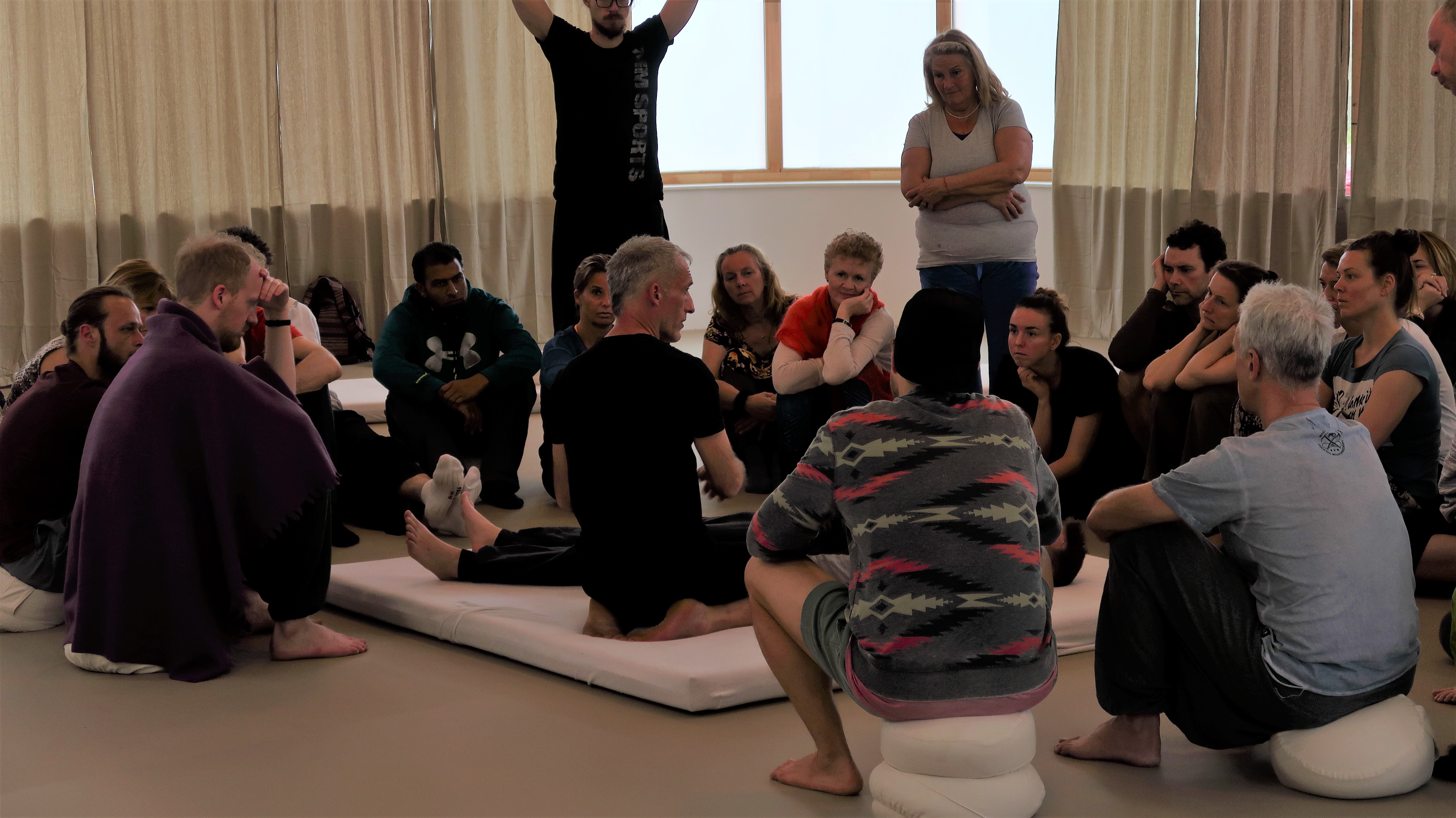 Hands-on bodywork session